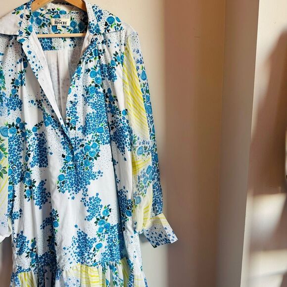 All Things Mochi Alona Floral Maxi Shirtdress – Size Large – Designer Statement - Picture 5 of 15